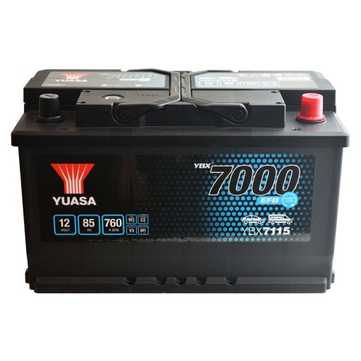 Yuasa YBX7115 START-STOP 12V 80Ah 760A P+ - 3