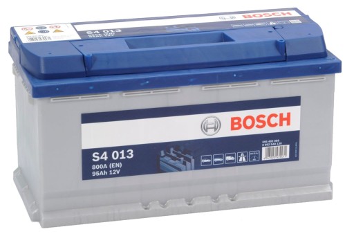 Аккумулятор BOSCH 12V 95Ah/800a S4 353x175x190 B13 - 12