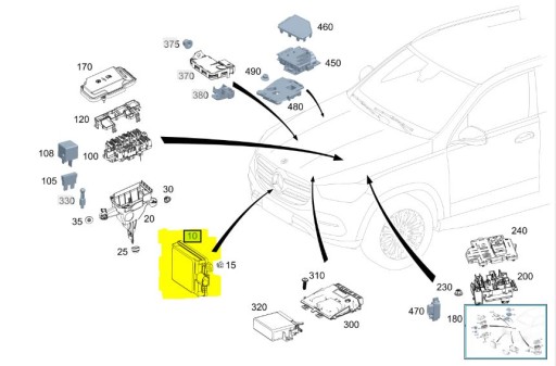 Radar Mercedes ACC Distronic OEM A0009009217 #FV - 3
