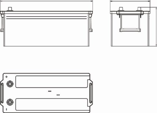 ЦЕНТРЫ АККУМУЛЯТОР 185AH / 1150A EN 12V CF1853 - 2