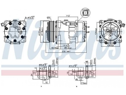 КОМПРЕСОР КОНДИЦІОНЕРА CITROEN XSARA 1.4-2.0 97-05 - 2