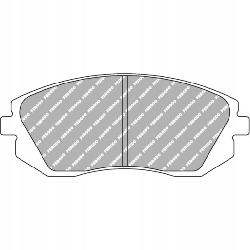 Гальмівні колодки DS 2500, передні Ferodo FCP1639H - 4