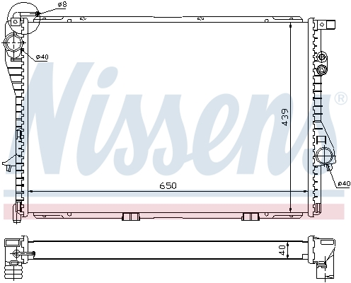 Nissens 60752A Chłodnica, układ chłodzenia silnika - 7