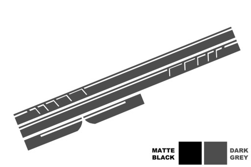 Spoiler Dyfuzor Naklejki Mercedes A W176 12-18 - 9