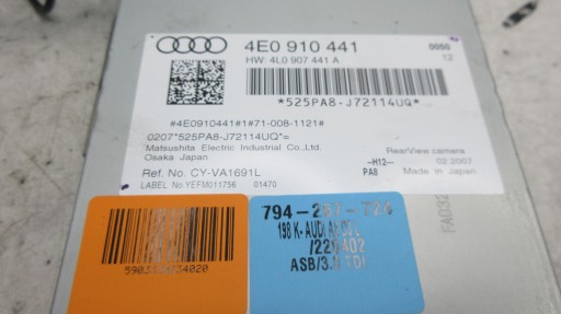 Audi A8 D3 4e0910441 kamera cofania zestaw - 2