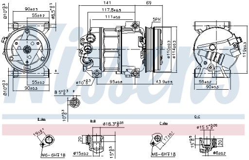 Nissens 890211 Kompresor, klimatyzacja - 7