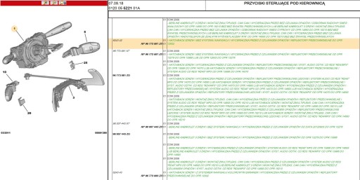 PRZEŁĄCZNIK ZESPOLONY Citroen C3,DS3 96773881ZD - 6