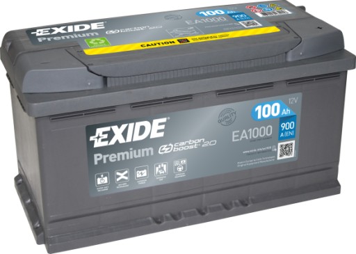 Стартовий акумулятор EXIDE EA1000 - 12