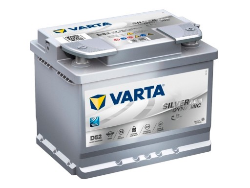 Акумулятор Varta SilverD AGM 12V 60Ah 680a P+ D52 - 1