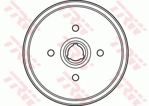 TRW гальмівні барабани для VW SCIROCCO 1.3 1.5 1.6 1.8 - 3