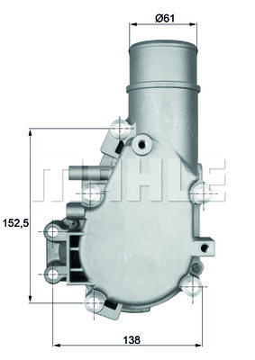 MAHLE ТЕРМОСТАТ TI13684 - 2