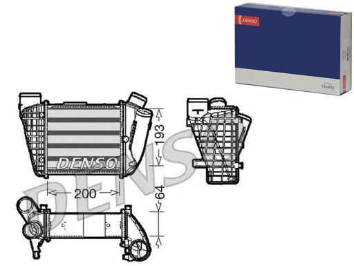 Інтеркулер AUDI A4 2.5 D 11.00-05.06 DENSO - 1