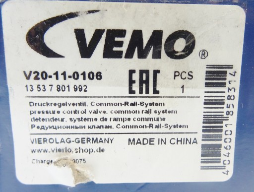 Zawór regulacji ciśnienia VEMO V20-11-0106 - 6