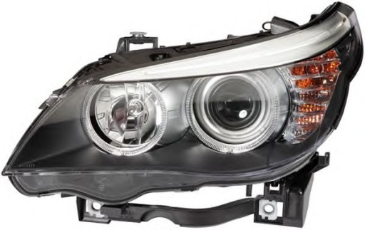 BMW 5 E60/E61 03-07 reflektor lampa prawa H6W - 6