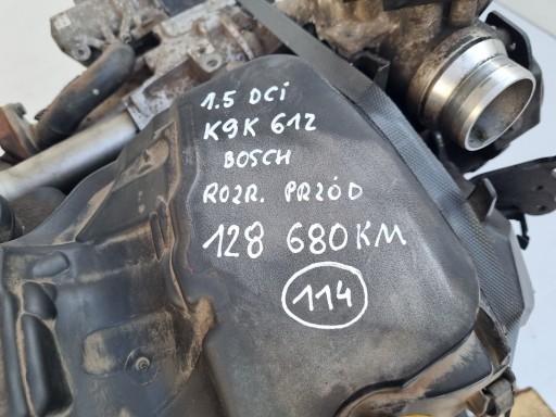 Двигун KPL Dacia Lodgy 1.5 DCI 90km 128TYS K9K612 - 11