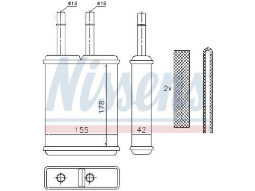 NAGRZEWNICA MAZDA 626 IV 1.8-2.5 91-97 - 2