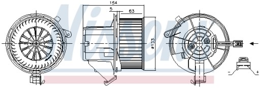 Повітродувка для MERCEDES SL 350 400 500 63 AMG 65 - 2