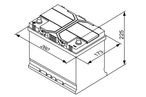 Akumulator 0 092 S40 270 BOSCH - 2