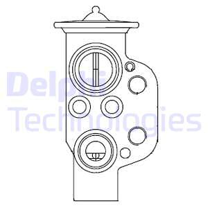 DELPHI CB1004V Розширювальний клапан, кондиціонер - 2
