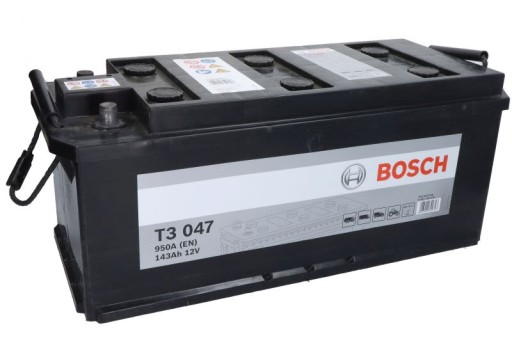 Акумулятор BOSCH T3 047 (143ah / 950A, правий+, B03) - 2