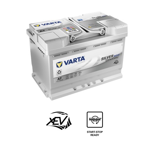 VARTA, AGM A7 START STOP 70Ah, 760A E39/xEV - A7 - 1