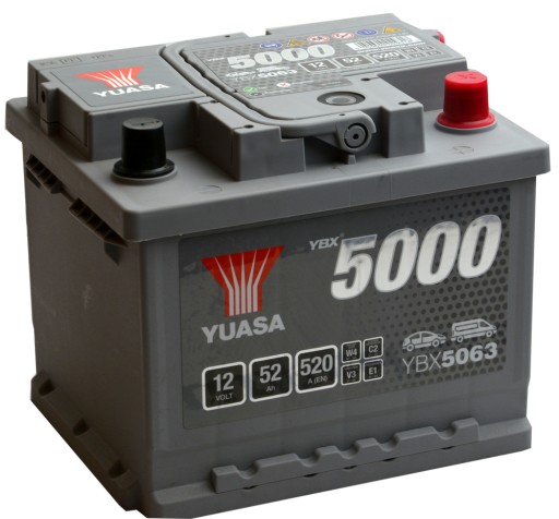 Yuasa YBX 5063 12V 52Ah 520A YBX5063 - 2