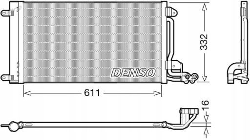 Chłodnice klimatyzacji (skraplacze DENSO DCN02034 - 3