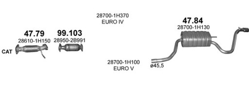 Связной elast.+ труба + комплект Kia Ceed 1,4 + 1,6 от 09R - 2