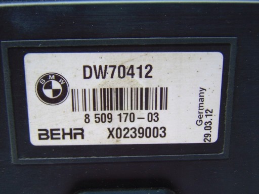 Передній ремінь ПД BMW F10 F11 2.0 D 184km + радіатори - 9