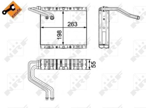 Випарник кондиціонера NRF для VOLVO V60 II D4 - 6