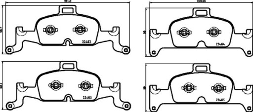 BREMBO набір гальмівних колодок, дискові гальма - 2