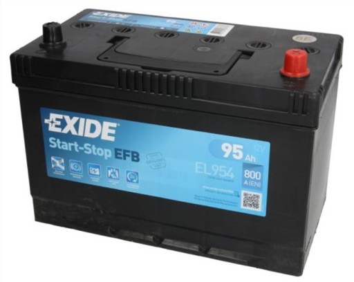 AKUMULATOR EXIDE EFB EL954 95AH/800A 12V +P EFB - 1