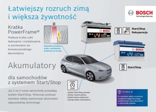 AKUMULATOR 60AH /+P/ START-STOP /AGM/ S5 - 6