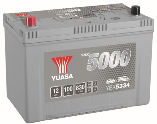 Акумулятор YUASA YBX5334 100Ah 830A L + Amper - 1