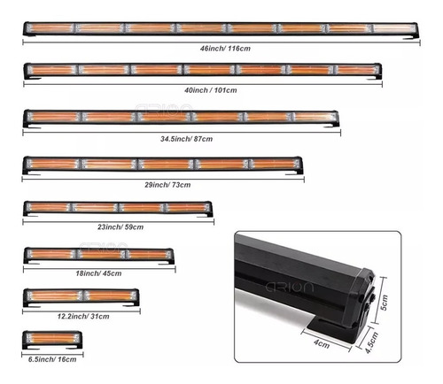 Світлодіодна сигнальна лампа 60 см COB Beam cock 14in1 - 9