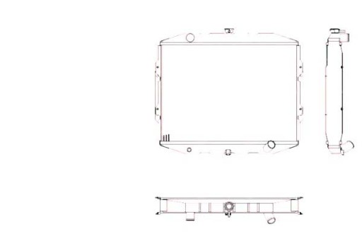 РАДІАТОР ДВИГУНА HYUNDAI GALLOPER (91- ) 2.5 TCI/ - 8