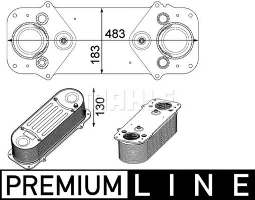 CI 233 000P MAHLE CHŁODNICA POWIETRZA INTERCOOLER - 3