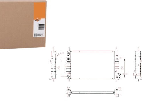 NRF53748 CHŁODNICA SILNIKA FORD COUGAR, MONDEO I, - 1