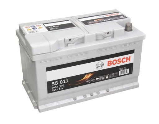 Akumulator BOSCH S5 011 (85Ah/800A, prawy +, B13) - 2