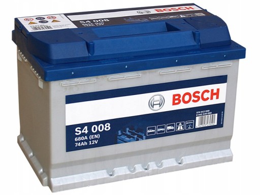 Акумулятор BOSCH S4008 74AH 680a - 1