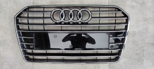 Решітка радіатора хром Audi A6 C7 4G0 lift як новий ! - 1
