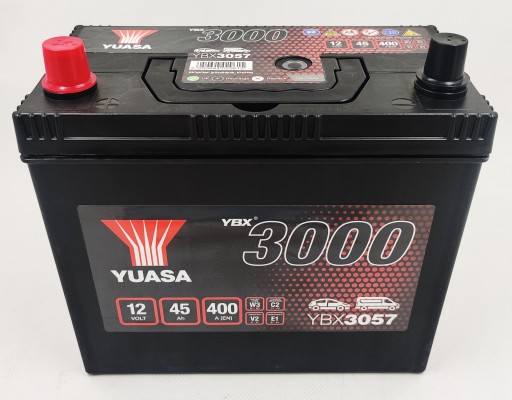 Akumulator Yuasa YBX 3057 12V 45Ah 400A L+ Honda - 3