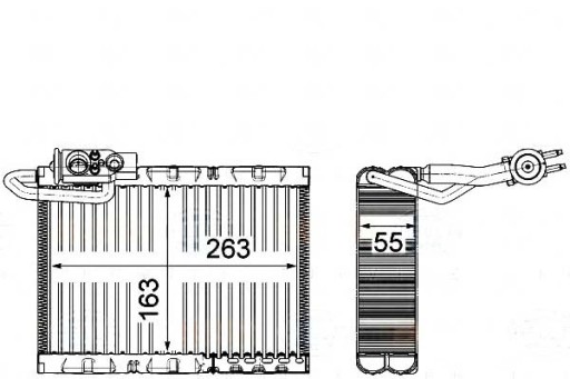 ВИПАРНИК КОНДИЦІОНЕРА BRH8FV 351 331-521 BEHR HELL - 2