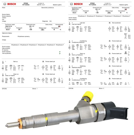 WTRYSKI RENAULT 1.9 dCi 0445110110 8200100272 - 3