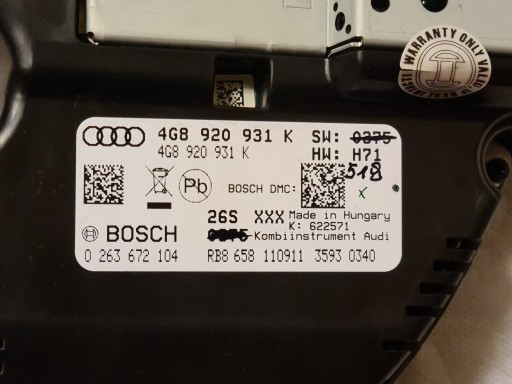 Audi A6 C7 4g годинник лічильник TDI MAXX FULL - 6