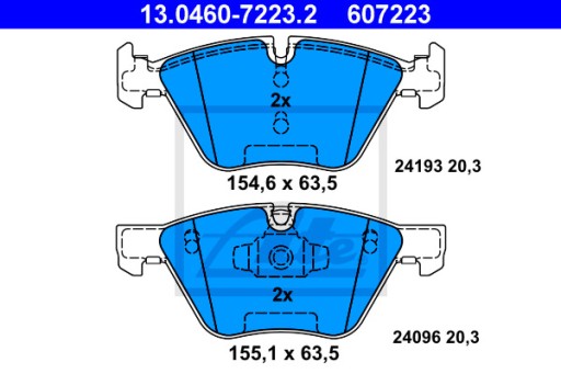 Tarcze Klocki ATE Przód BMW 1 E81, E87 330mm - 3