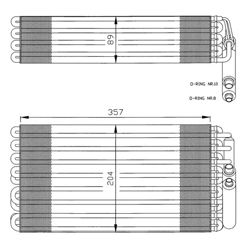 ВИПАРНИК КОНДИЦІОНЕРА 36032 NRF - 13