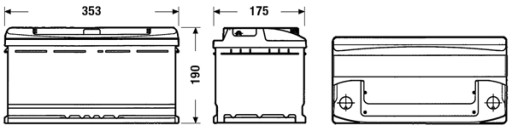 АКУМУЛЯТОРНІ ЦЕНТРИ STD P + 90AH / 720 CC900 / ЦІНА - 6