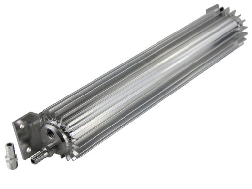 Алюминиевый масляный радиатор универсальный двойной проход 31 см - 3