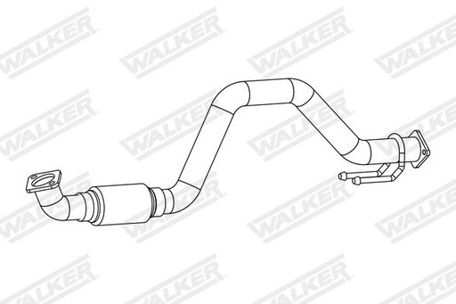 ВИХЛОПНА ТРУБА ПЕРЕДНЯ 83СМ 10848 WALKER VW - 2